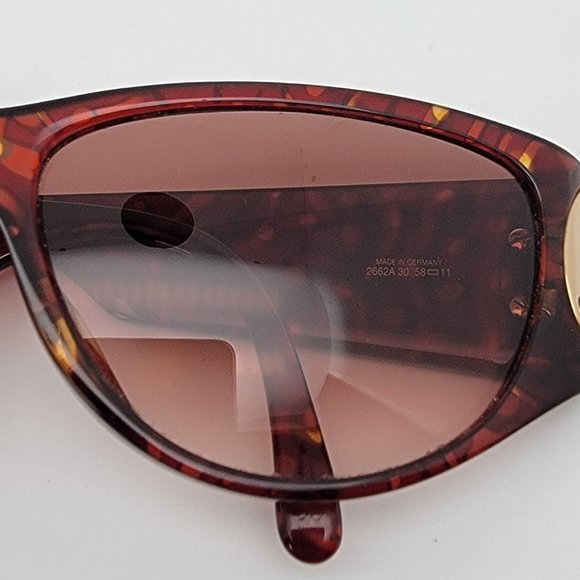 Christian Dior 2662A 30 Red Tortoise Gold Frame Brown Gradient Lens Sunglasses main image 12